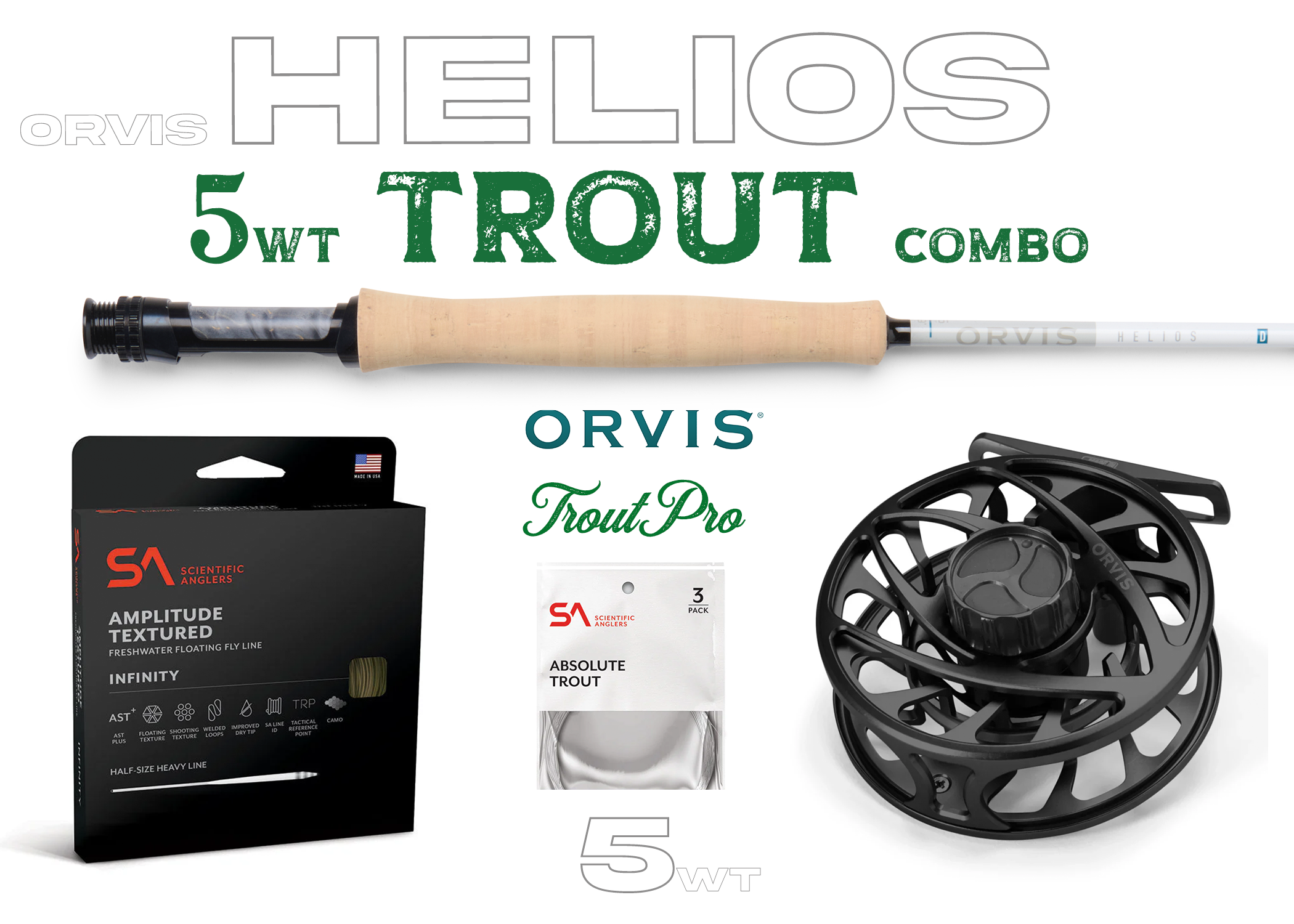 Orvis Helios D 5wt TROUT Fly Rod Combo Outfit New! – Salt Fly Pro