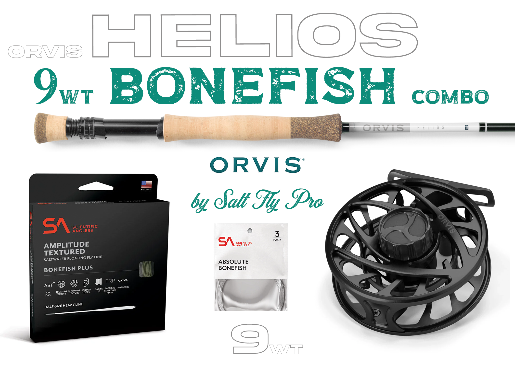 Orvis Helios D 9wt BONEFISH Fly Rod Combo Outfit New! – Salt Fly Pro