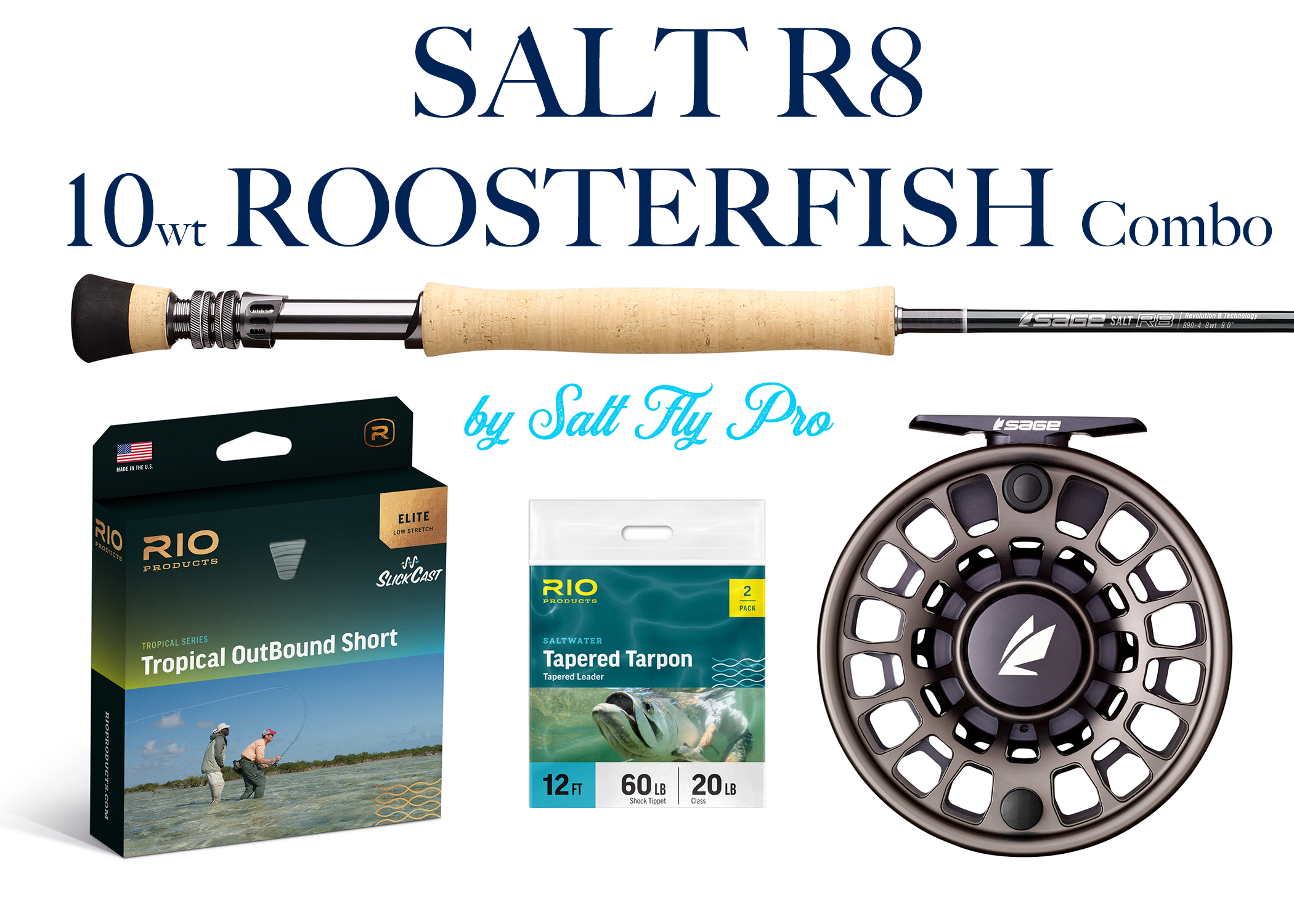 Sage SALT R8 10wt ROOSTERFISH Fly Rod Combo Outfit NEW! – Salt