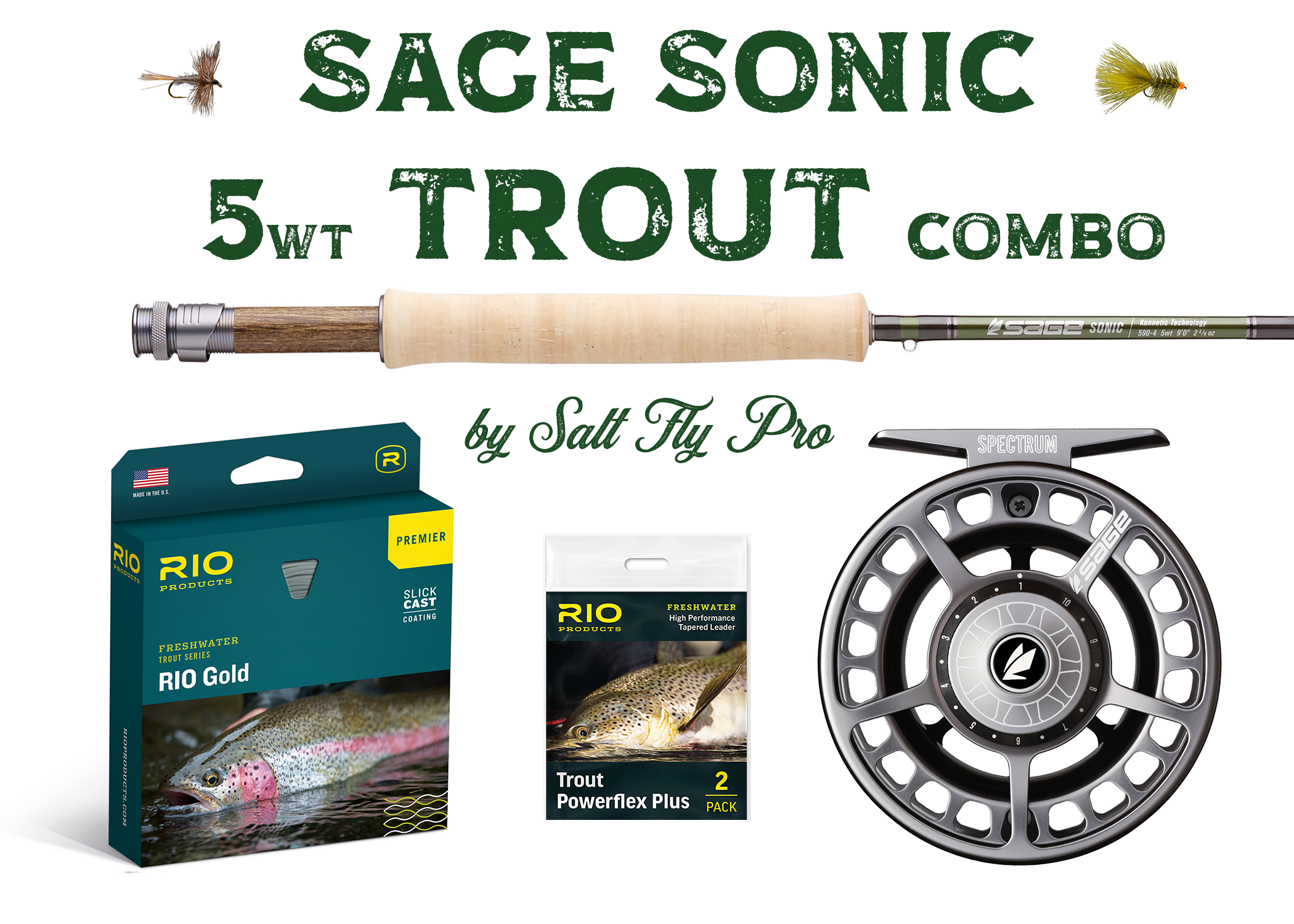 Sage SONIC 5wt Trout Combo Outfit - NEW!