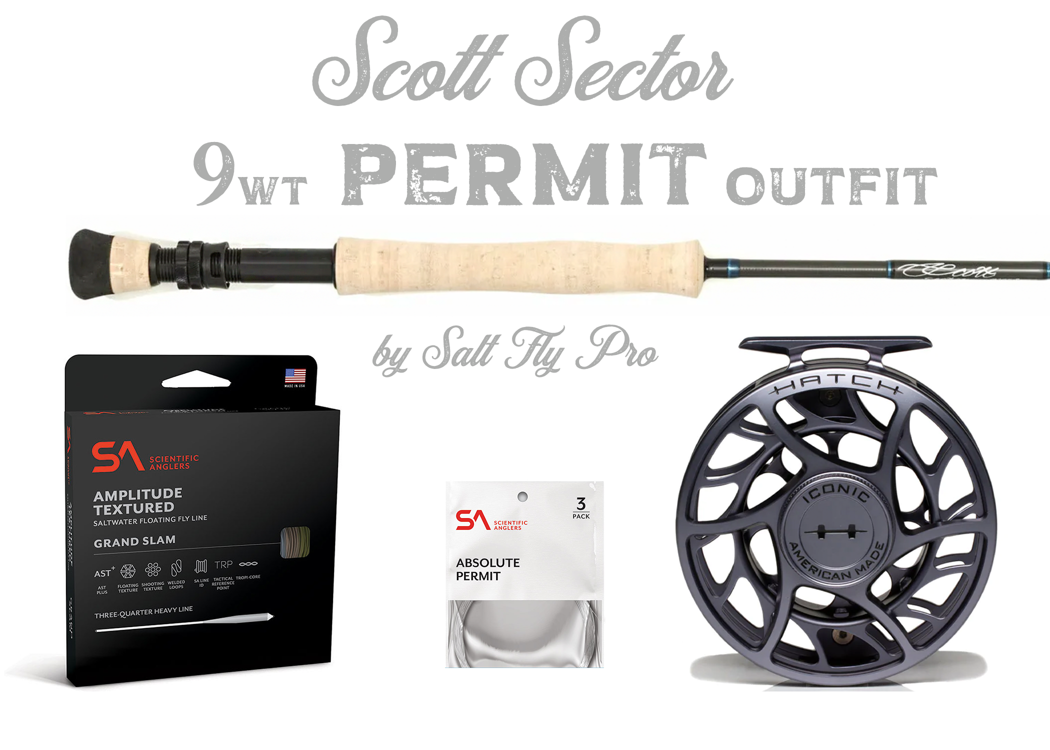 Scott Sector 9wt BONEFISH PERMIT Outfit Combo New! – Salt Fly Pro