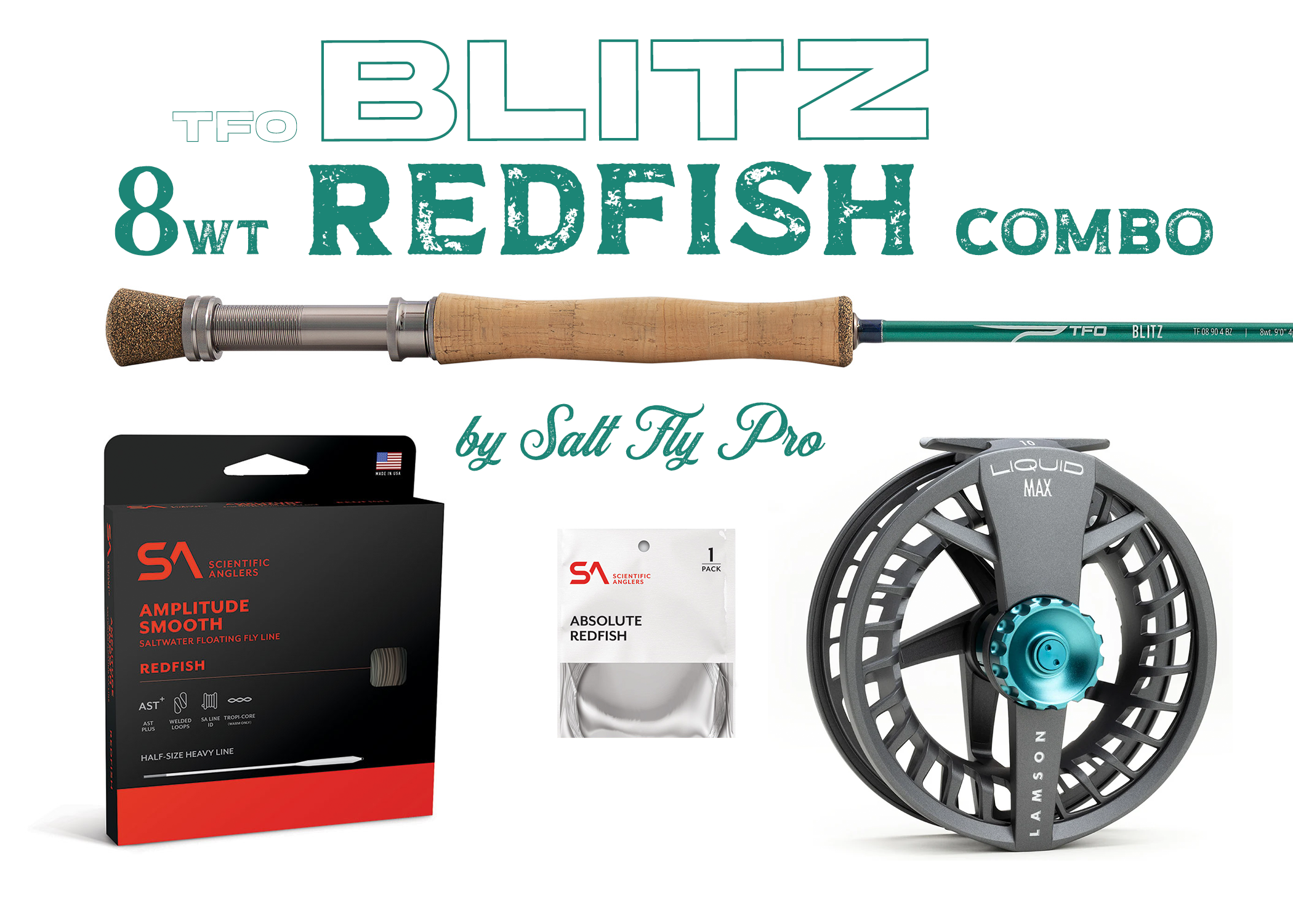 TFO BLITZ 8wt REDFISH Fly Rod Combo Outfit - New! – Salt Fly Pro
