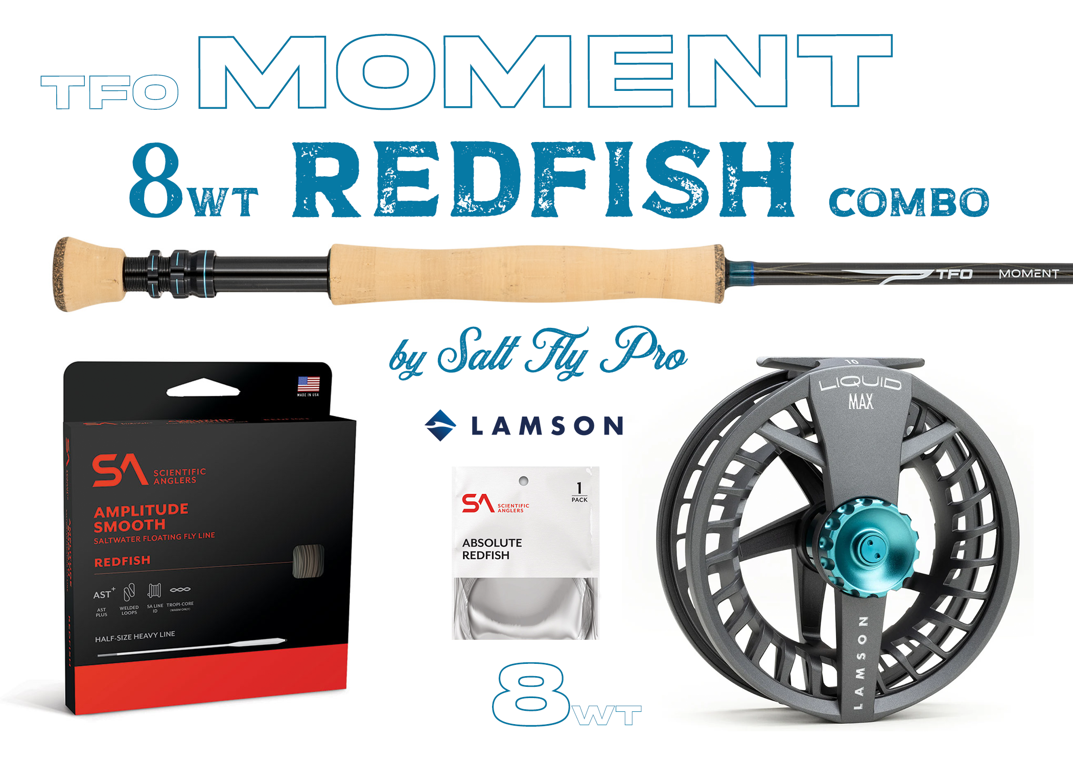 best fly reels for redfish TFO Moment 8wt REDFISH Combo Fly Rod Outfit