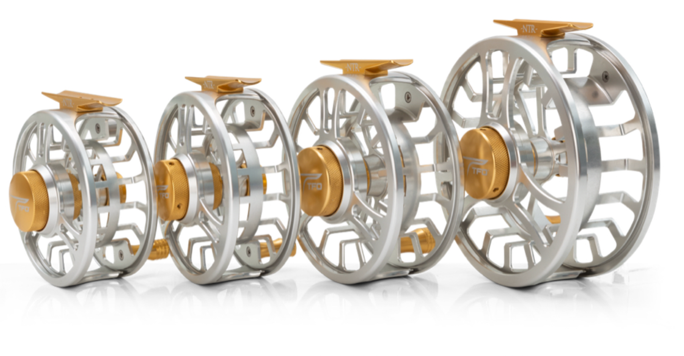 TFO NTR Fly Reels in Silver/Gold – Salt Fly Pro