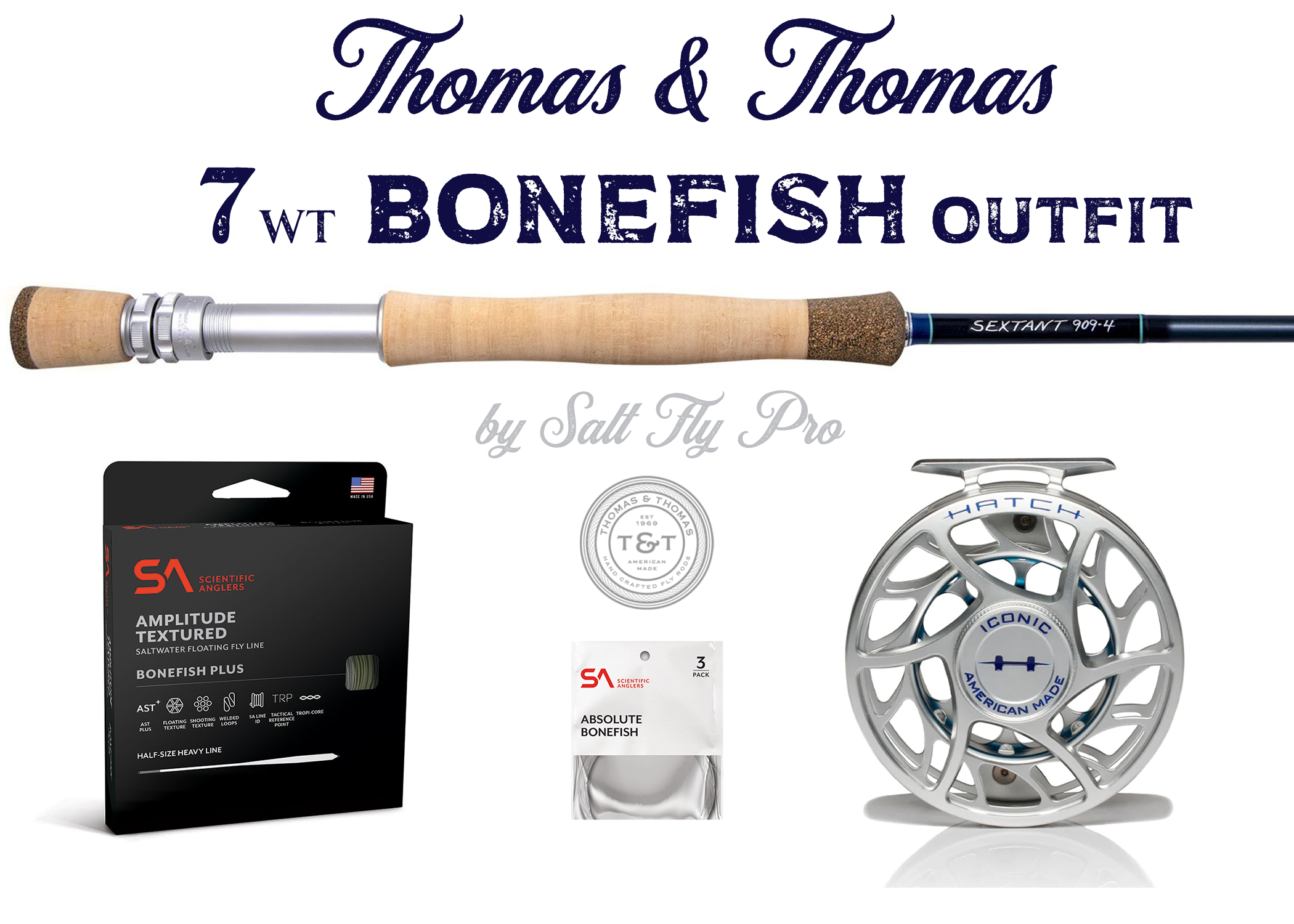Thomas & Thomas Sextant 7wt Bonefish fly rod combo