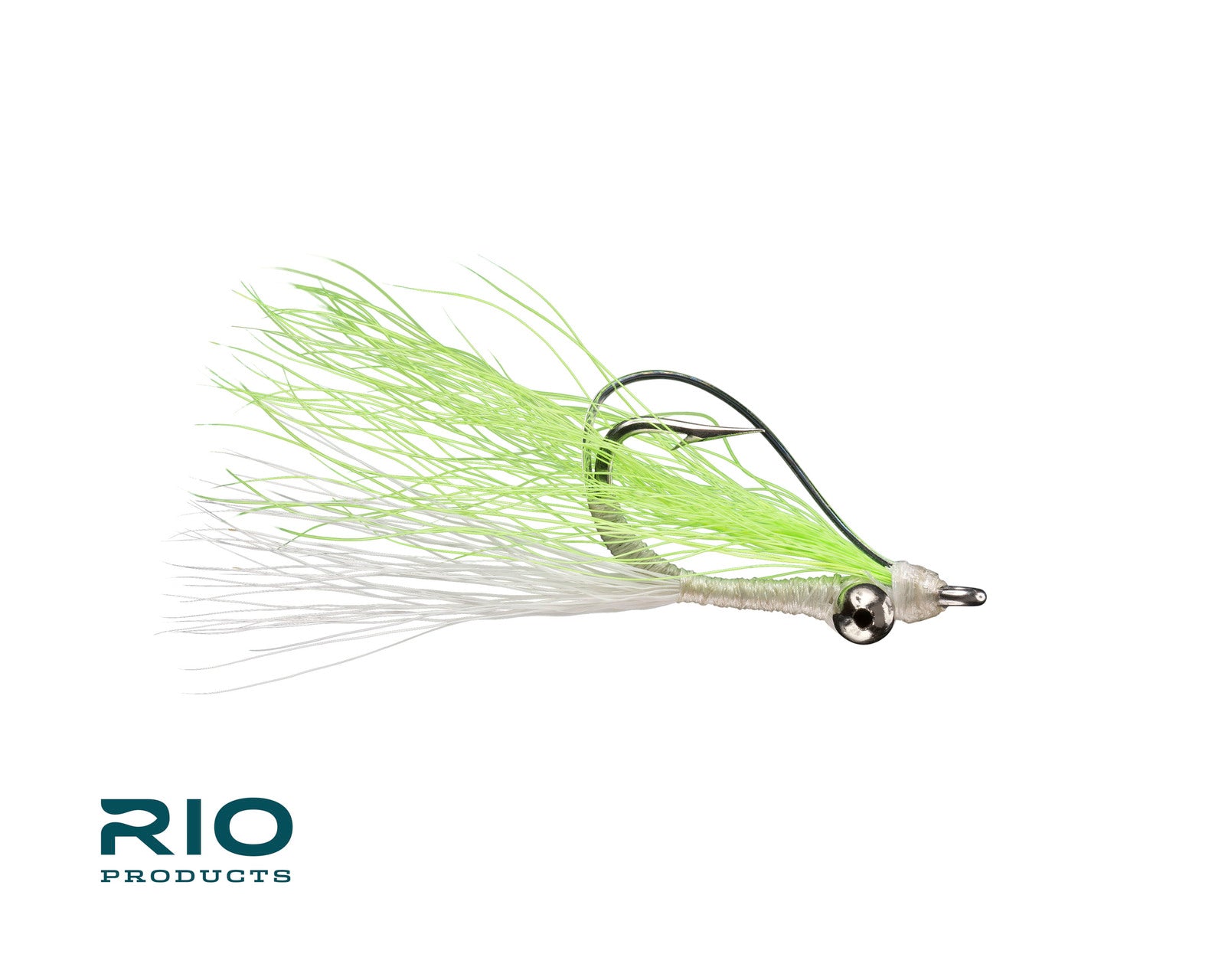 RIO's Skinny Water Clouser Minnow Weedless in White & Chartreuse