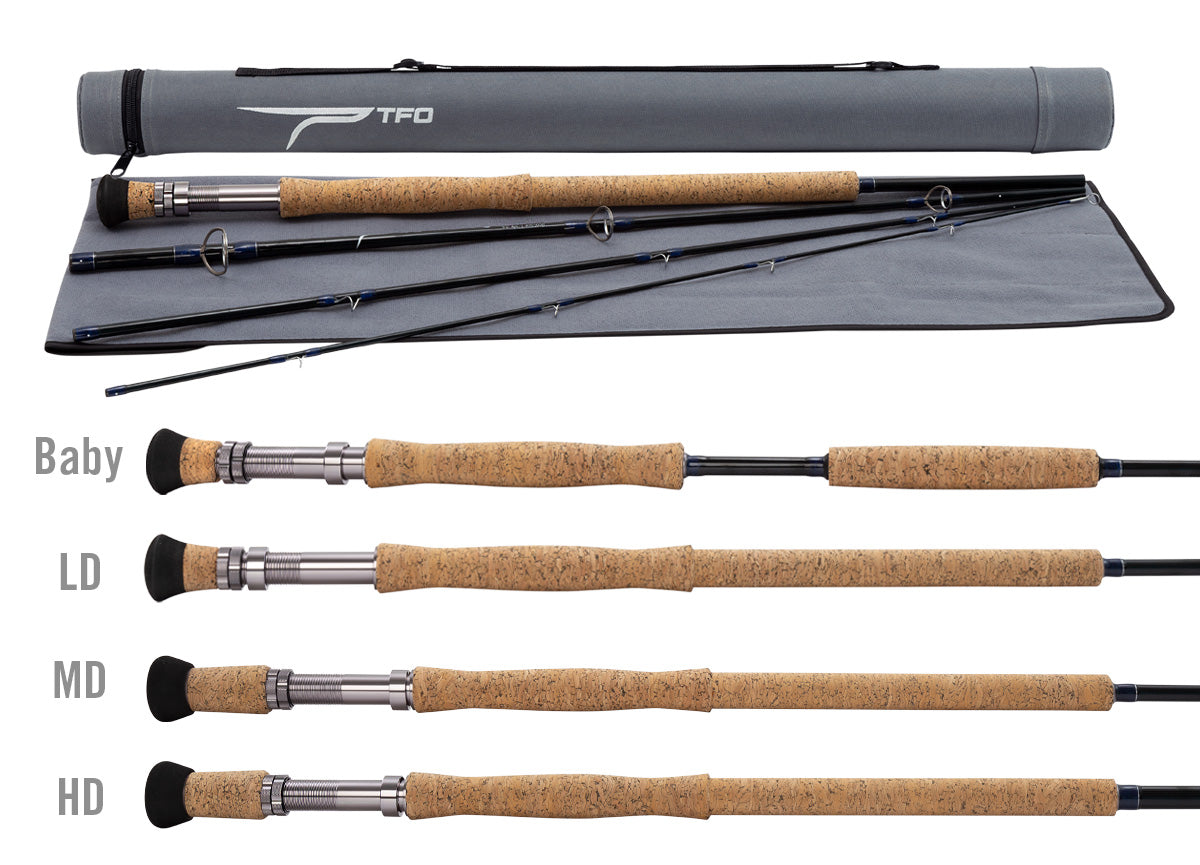 TFO Bluewater fly rod sizes and handles