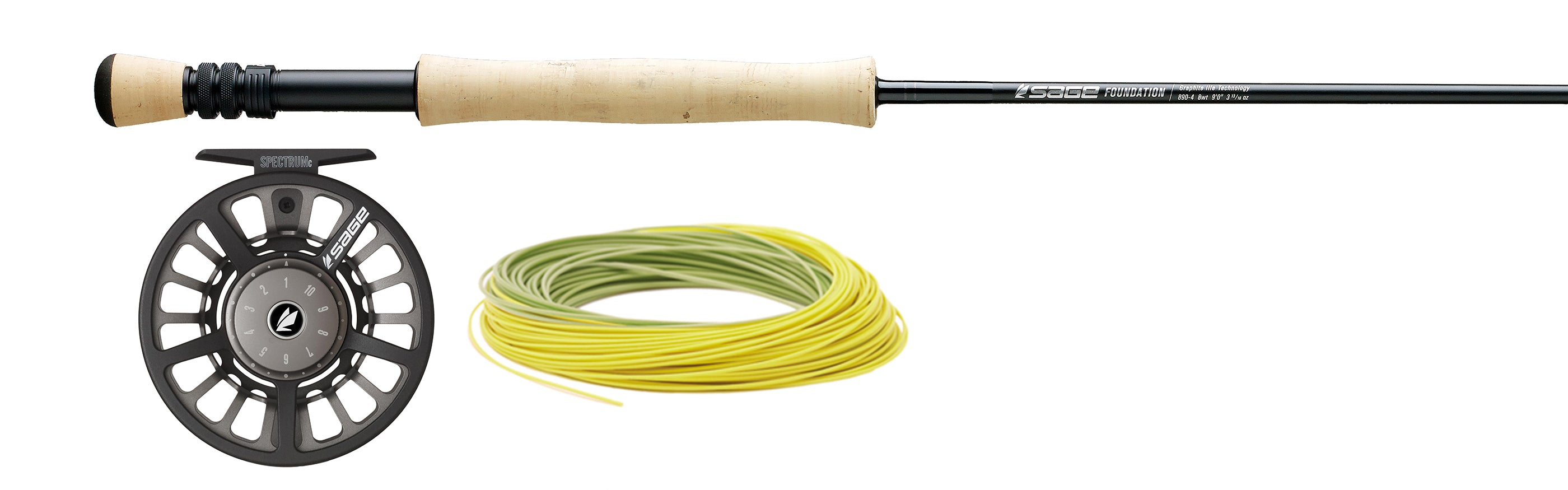 Sage Foundation Fly Rod and Reel Package Combo with Fly Line - 6, 7, or 8 WT