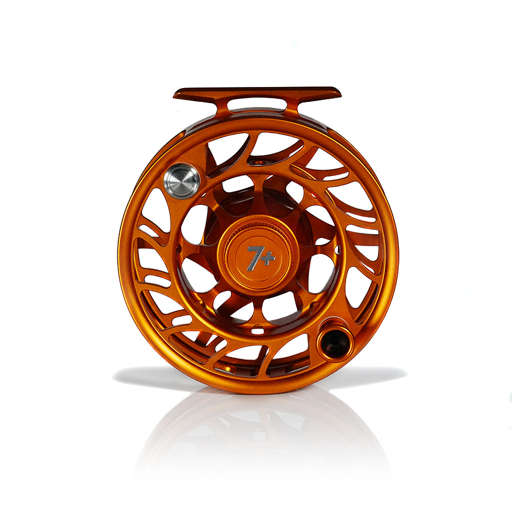 orange shimano reel Hatch Custom Iconic Fly Reel