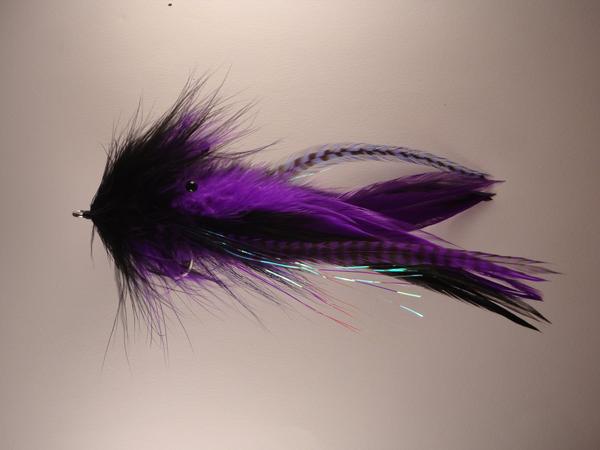 GT Semper Squid - Black Purple - Dan Johnson Custom Saltwater Flies