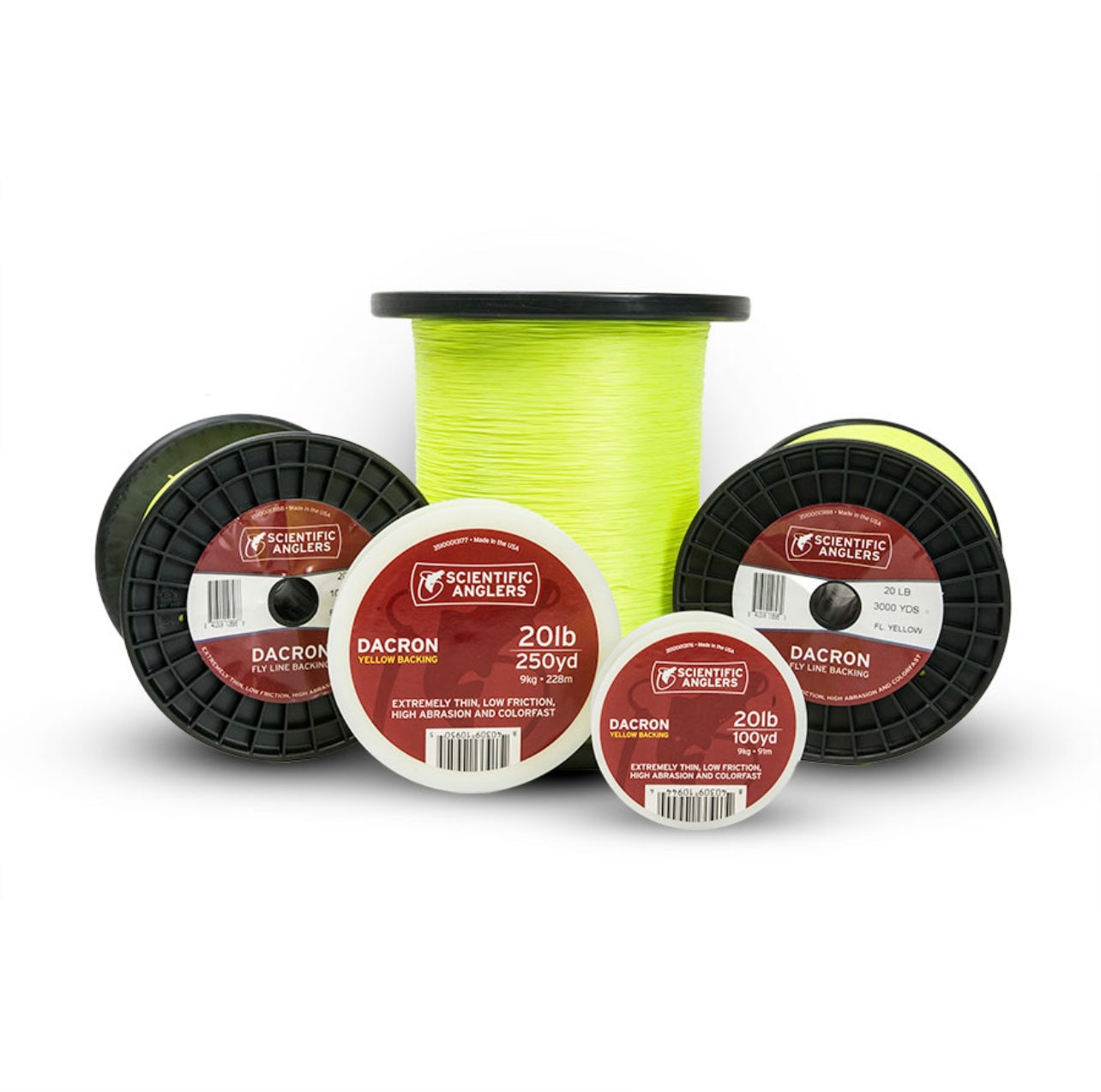 Scientific Anglers Backing Dacron Fly Line, Yellow