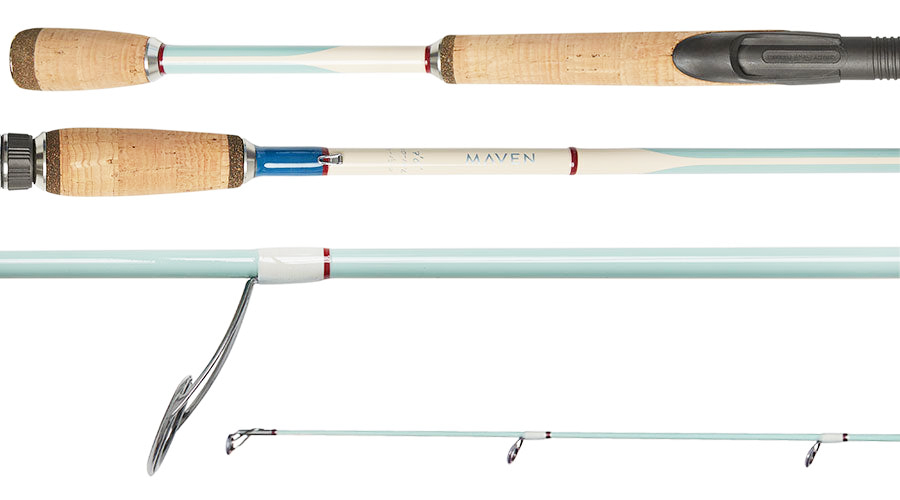 best fishing pole for travel Maven Gulf 7' Spinning Travel Rods for Saltwater in Sea Foam