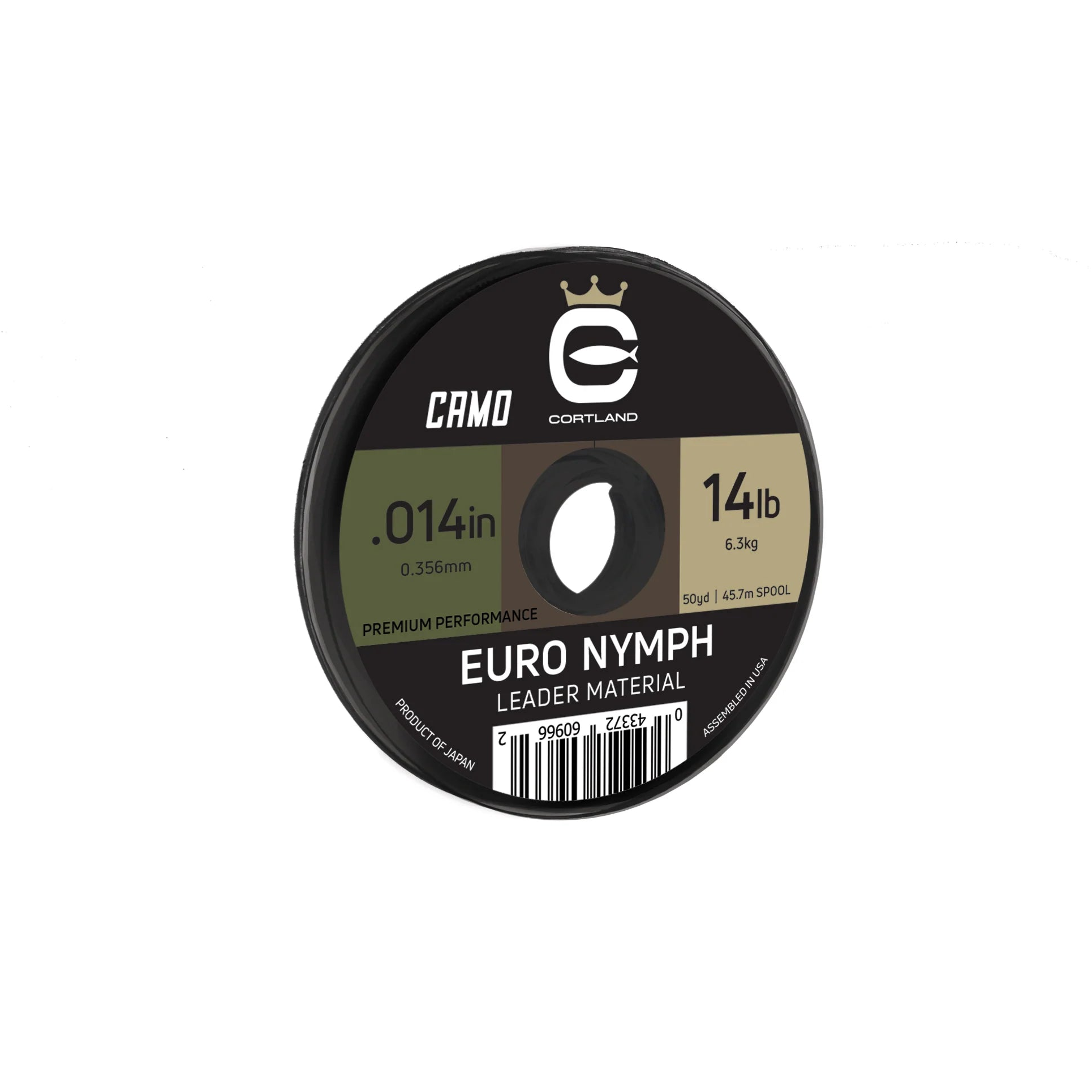 Cortland Euro Nymph Leader Material / Tippet in Camo