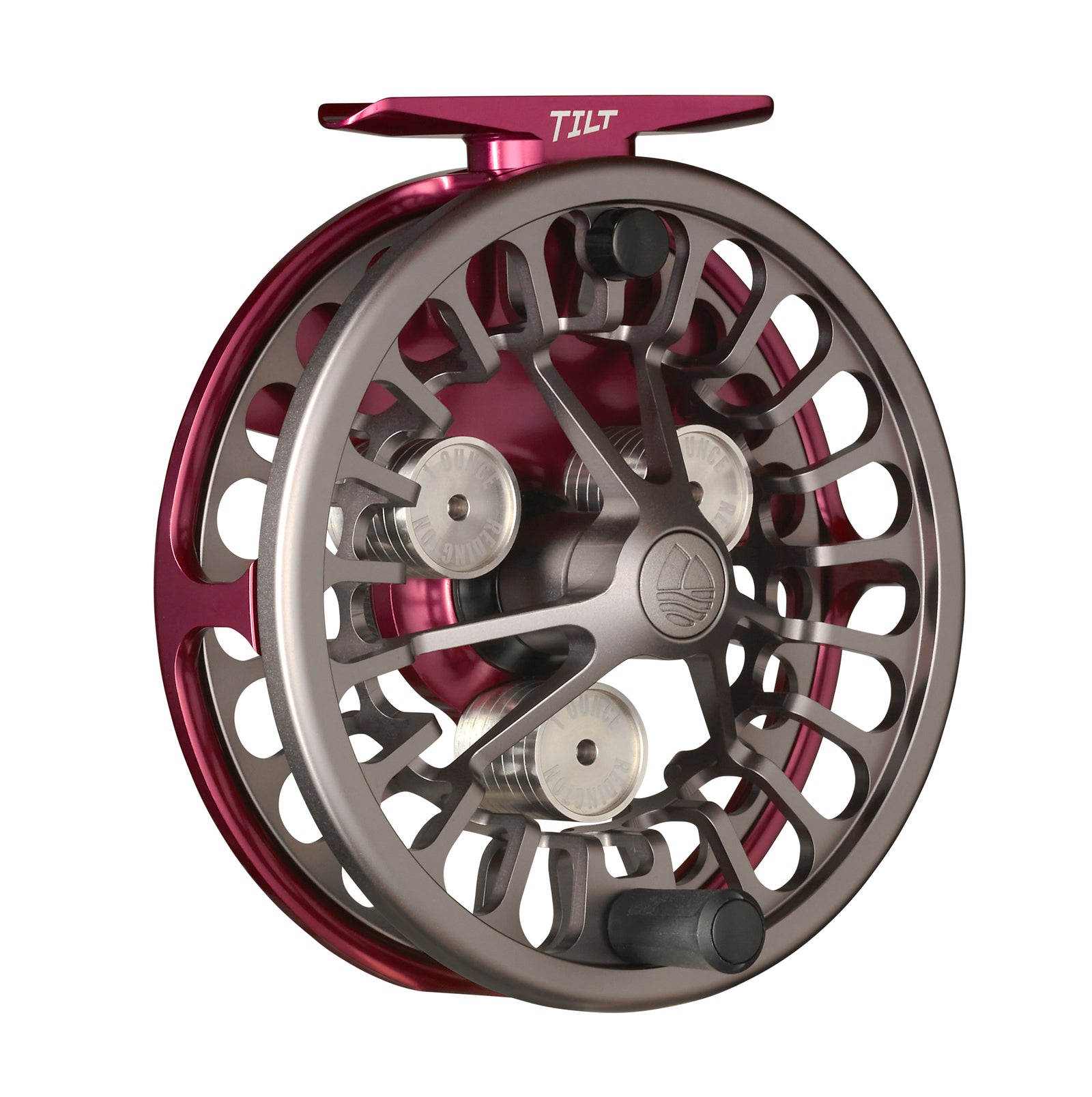 Redington TILT Reel Euro Nymph 2-5 ESN Fly Reel in Garnet Red & Gunmetal Gray