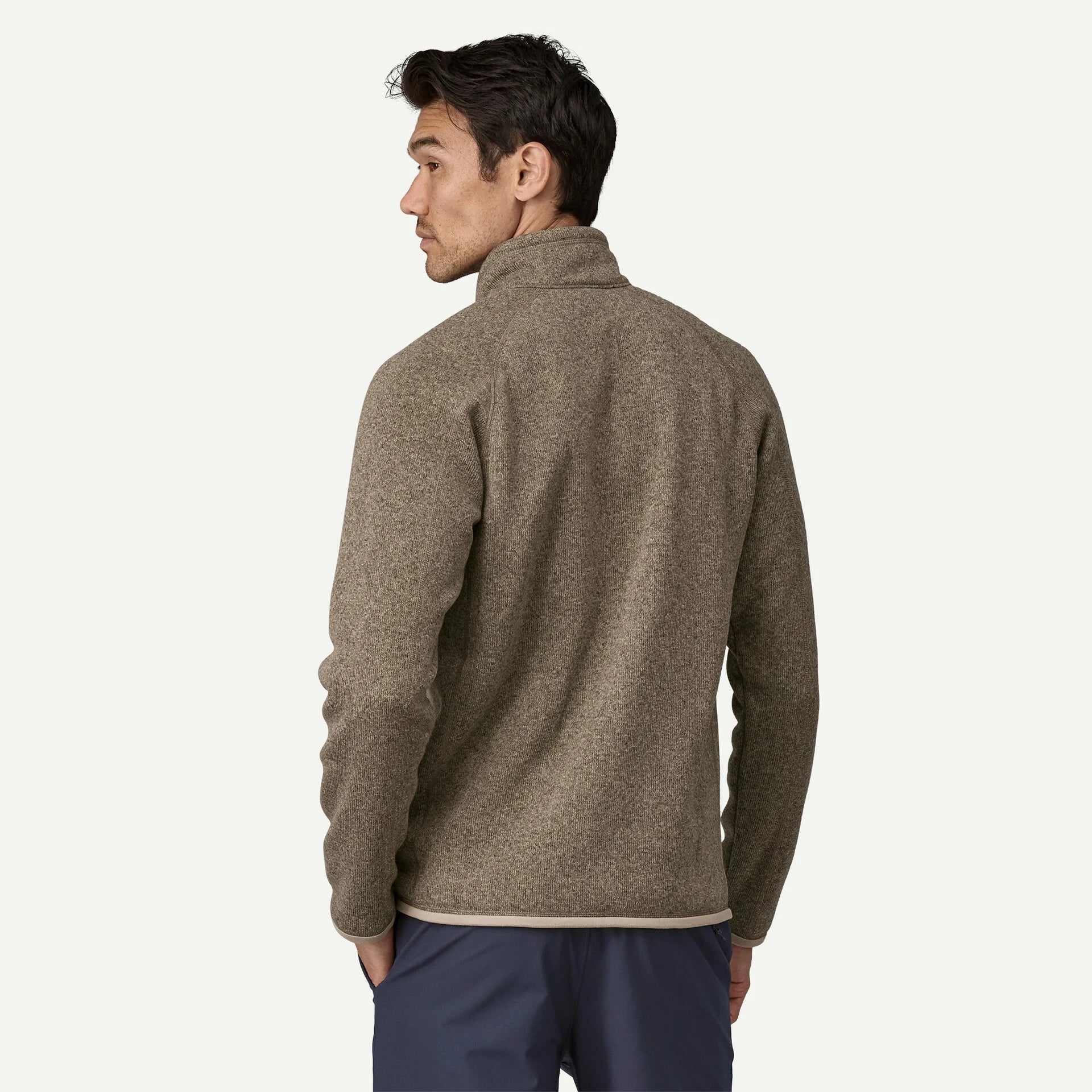 Patagonia Men's Better Sweater 1/4-Zip Fleece in Seabird Grey