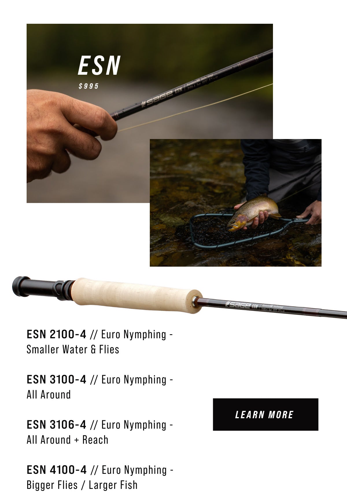 Sage ESN Fly Rods Freshwater Nymphing – Salt Fly Pro