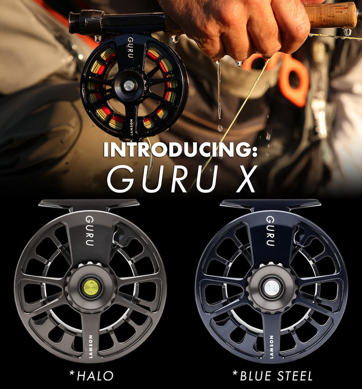 Lamson Guru X Fly Reels in Halo Grey - New!