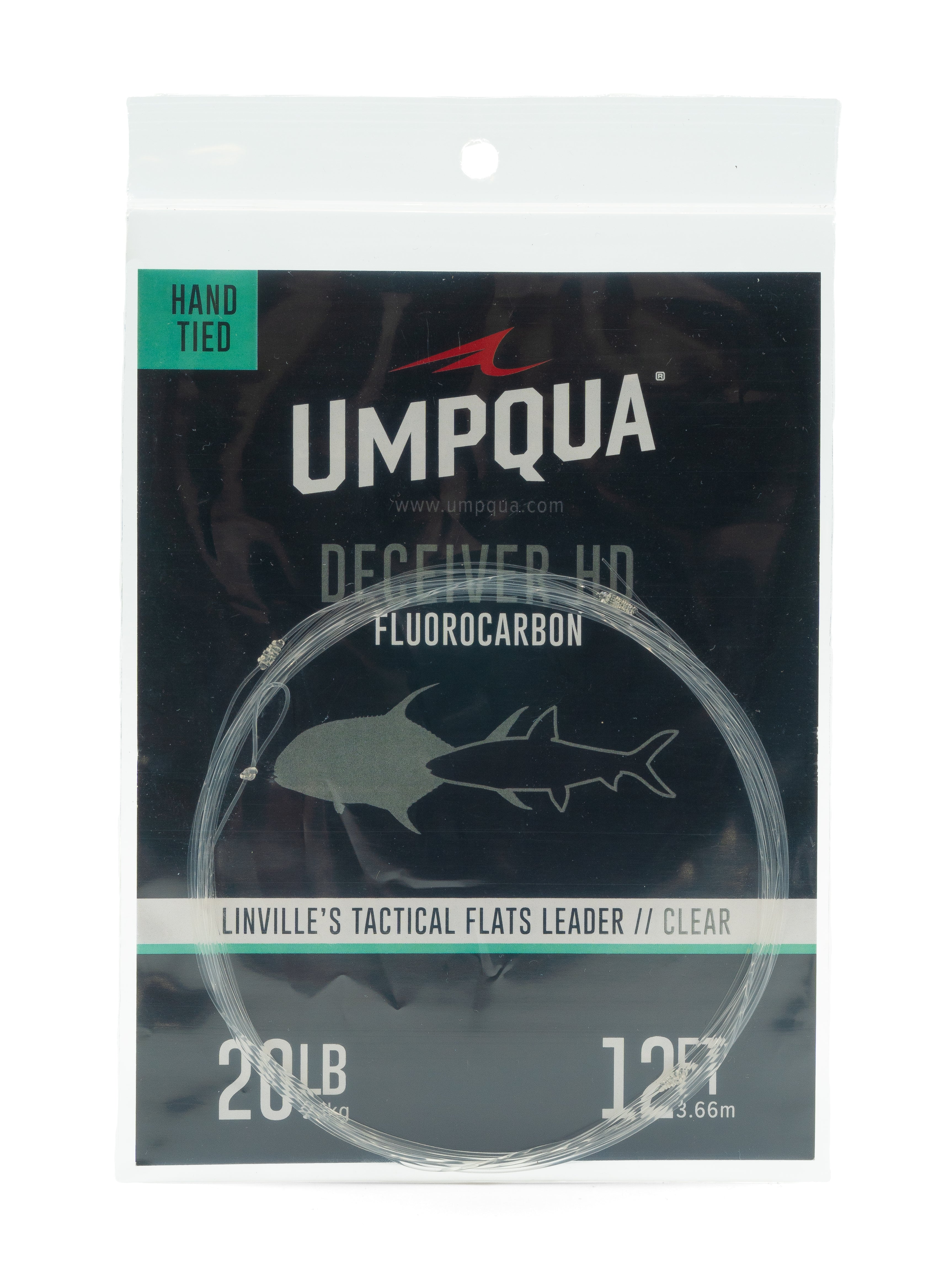 Umpqua Linville's Tactical Flats Fluoro Leaders in Clear or Pink - New!