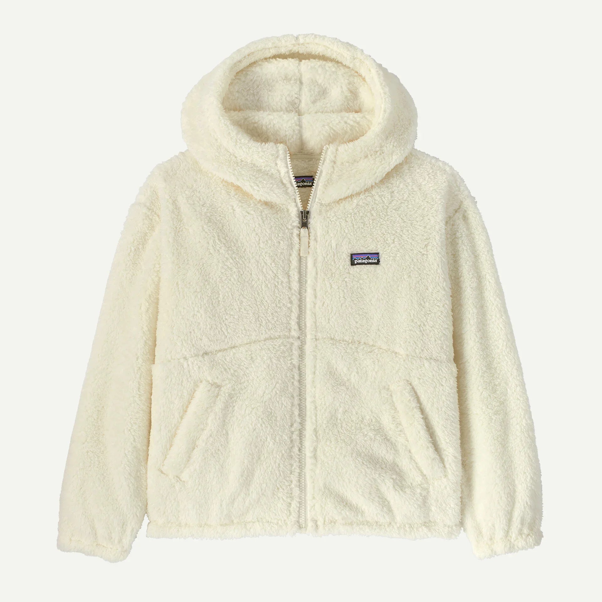 Patagonia Kids' Los Gatos Fleece Hoody in Birch White