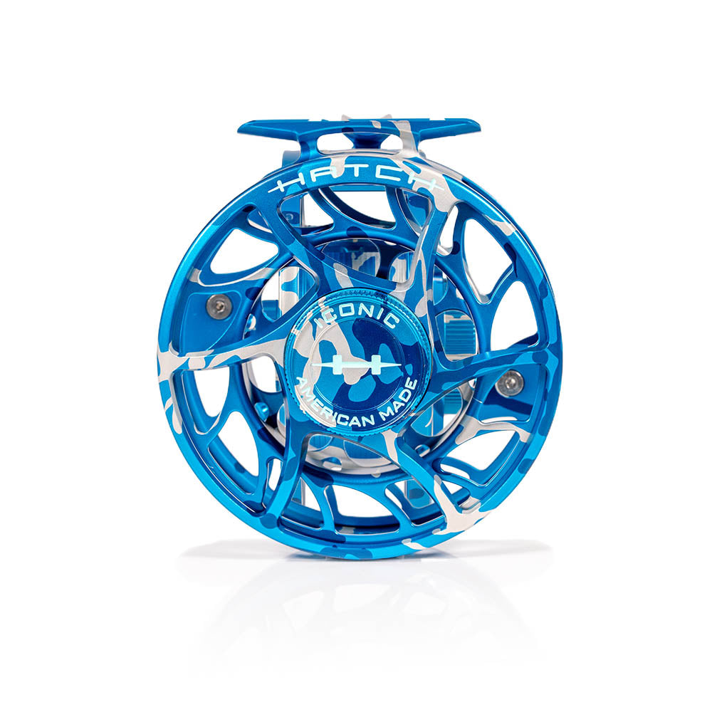 Hatch Iconic 7+ Splash Camo Blue Reels - Special Limited Edition Color