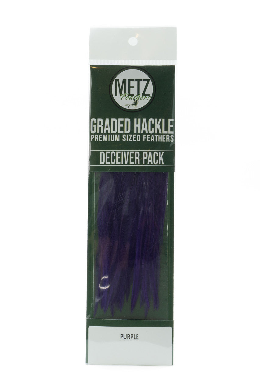 Umpqua Metz Deceiver/Streamer Hackle Pack - Purple