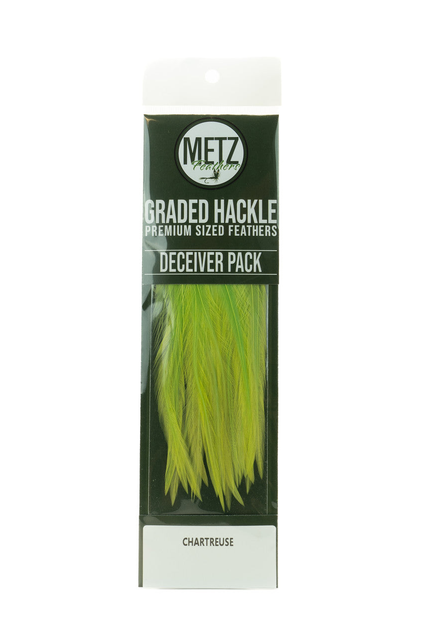 Umpqua Metz Deceiver/Streamer Hackle Pack - Chartreuse