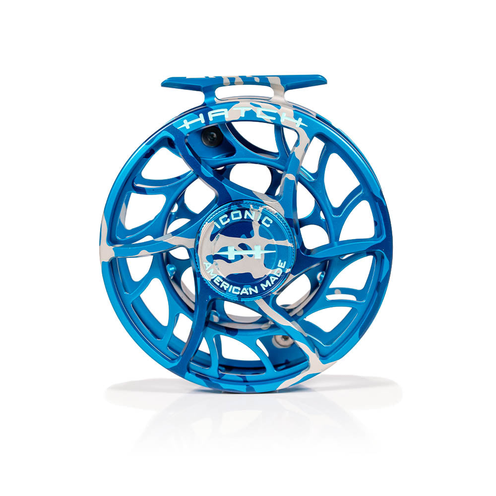 Hatch Iconic 9+ Splash Camo Blue Reels - Special Limited Edition Color