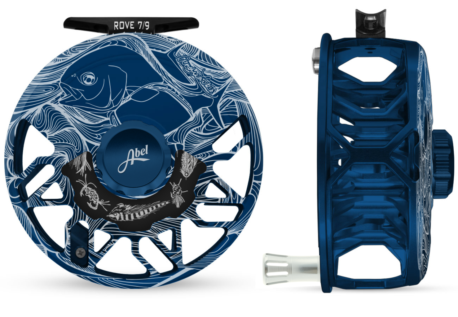 abel rove fly reels Reel grade aluminum and finished in a sleek gloss black Abel Rove