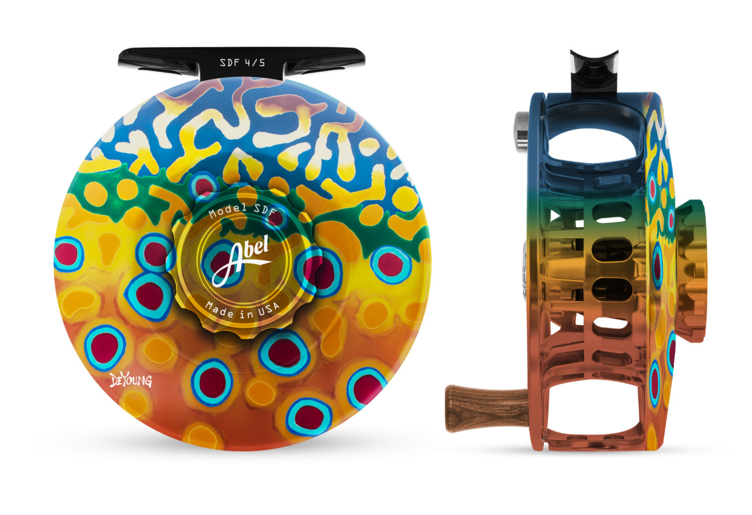 Abel SDF Reel in "DeYoung Brook Flank"