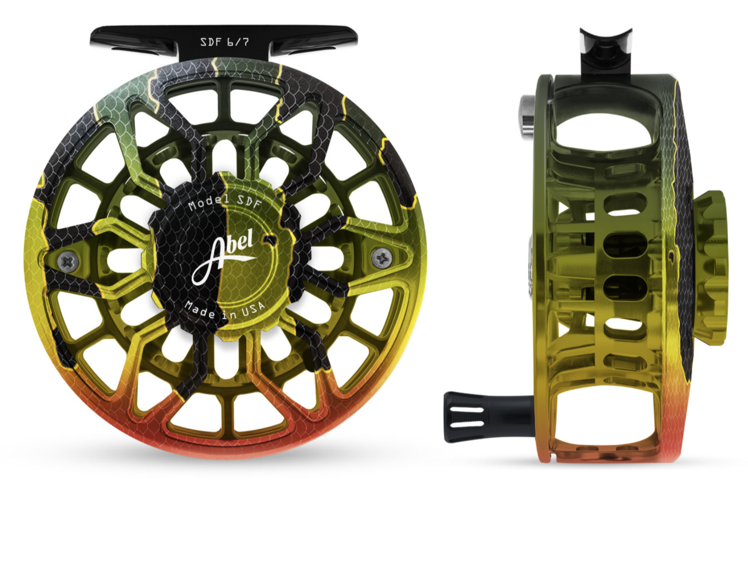 bass fly reels Abel SDF Reel in Peacock Bass