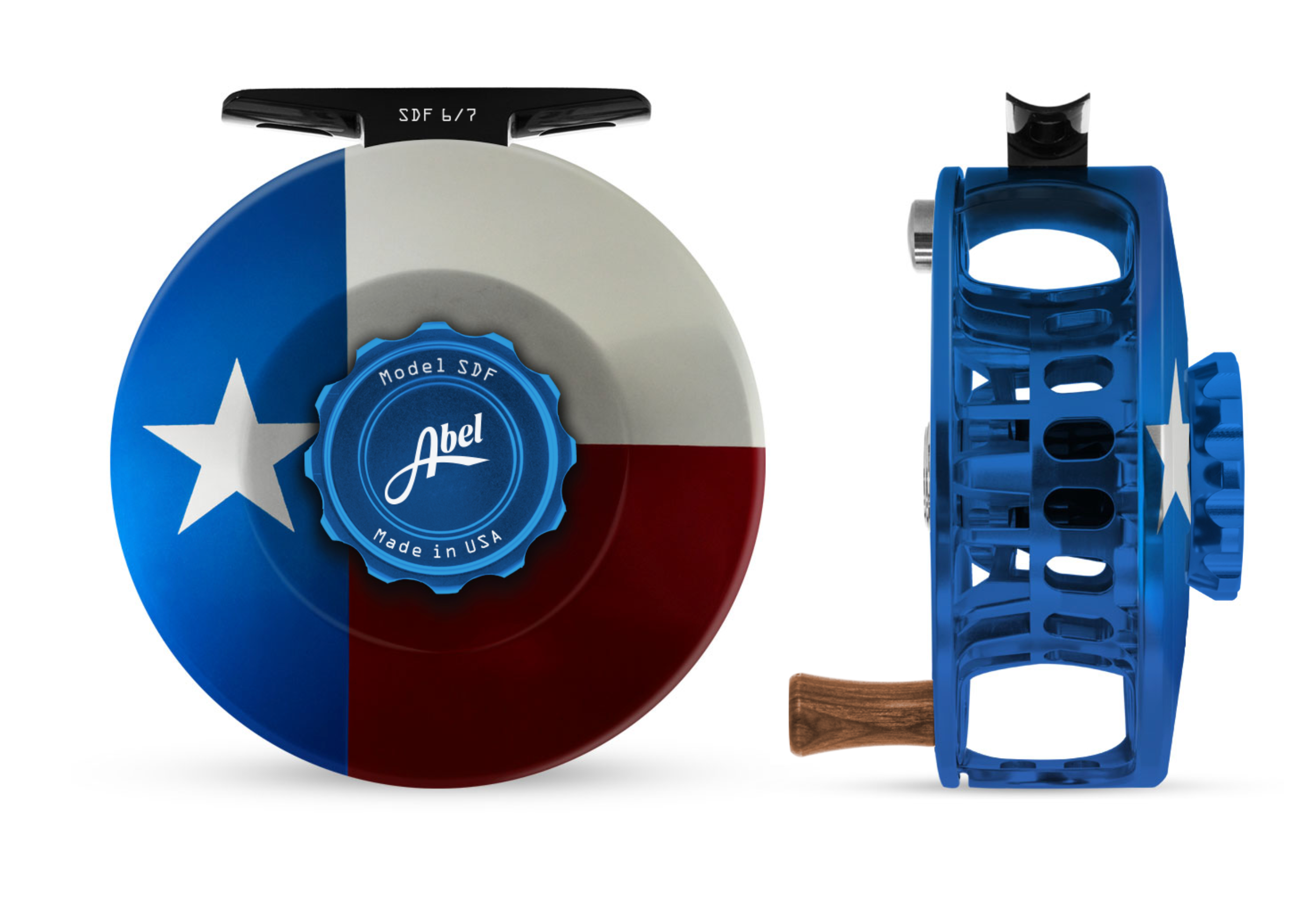 Abel SDF Reel - Texas Flag Edition