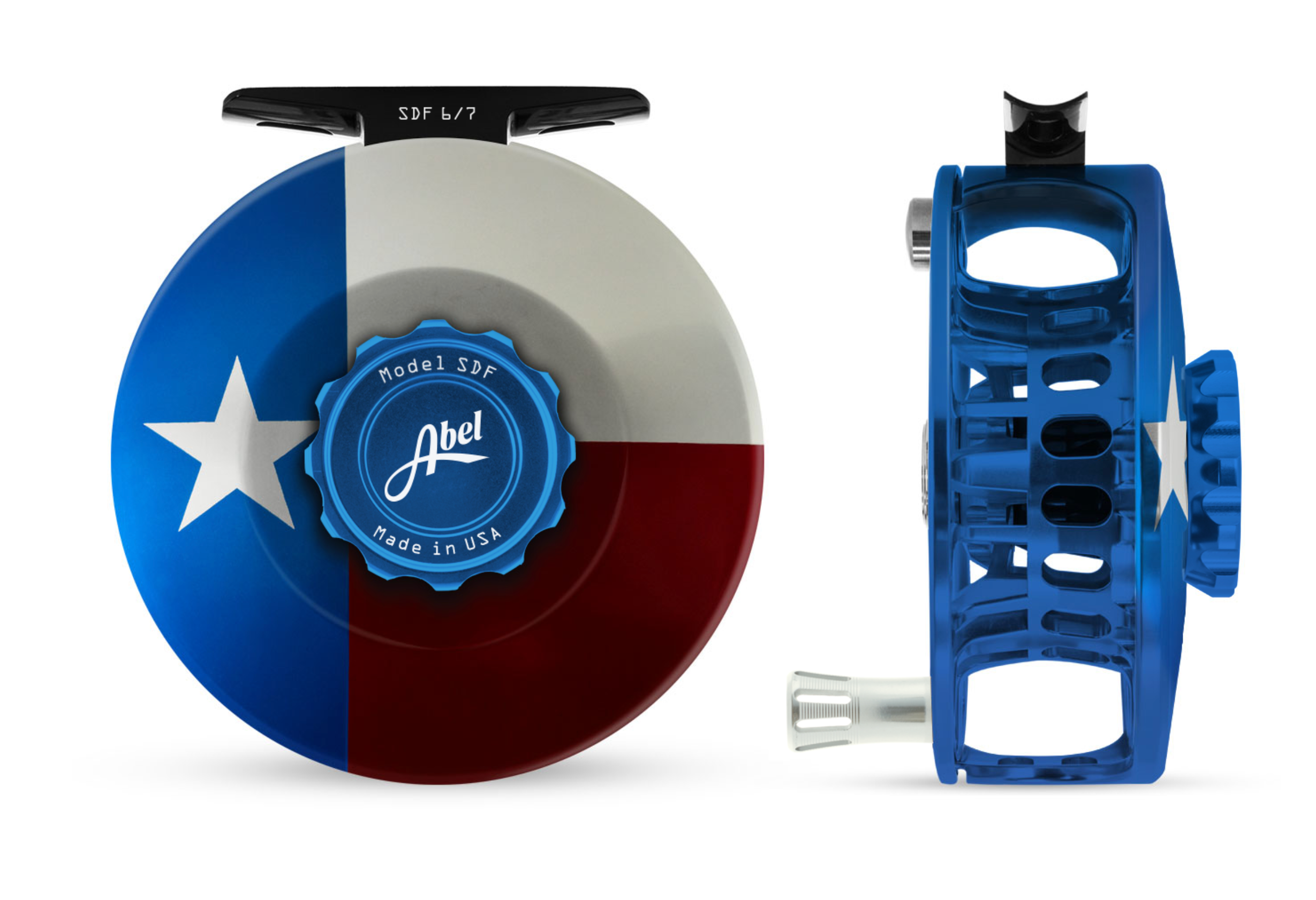 Abel SDF Reel - Texas Flag Edition