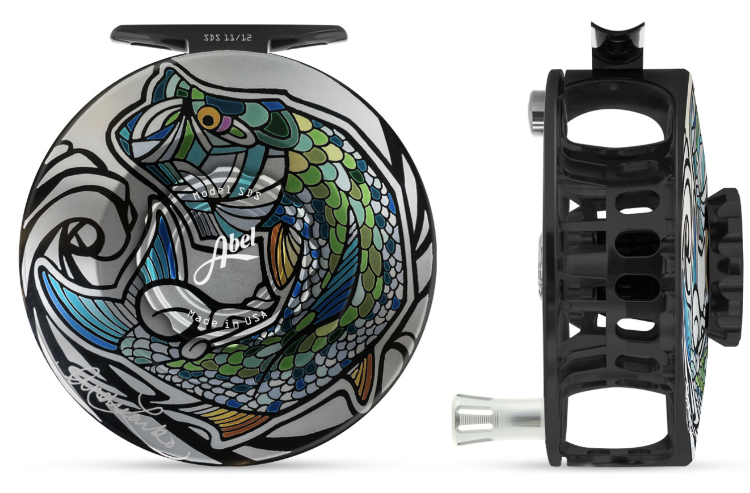 Abel SDS "Larko Tarpon" Fly Reel with Special Hand-Painted Finish
