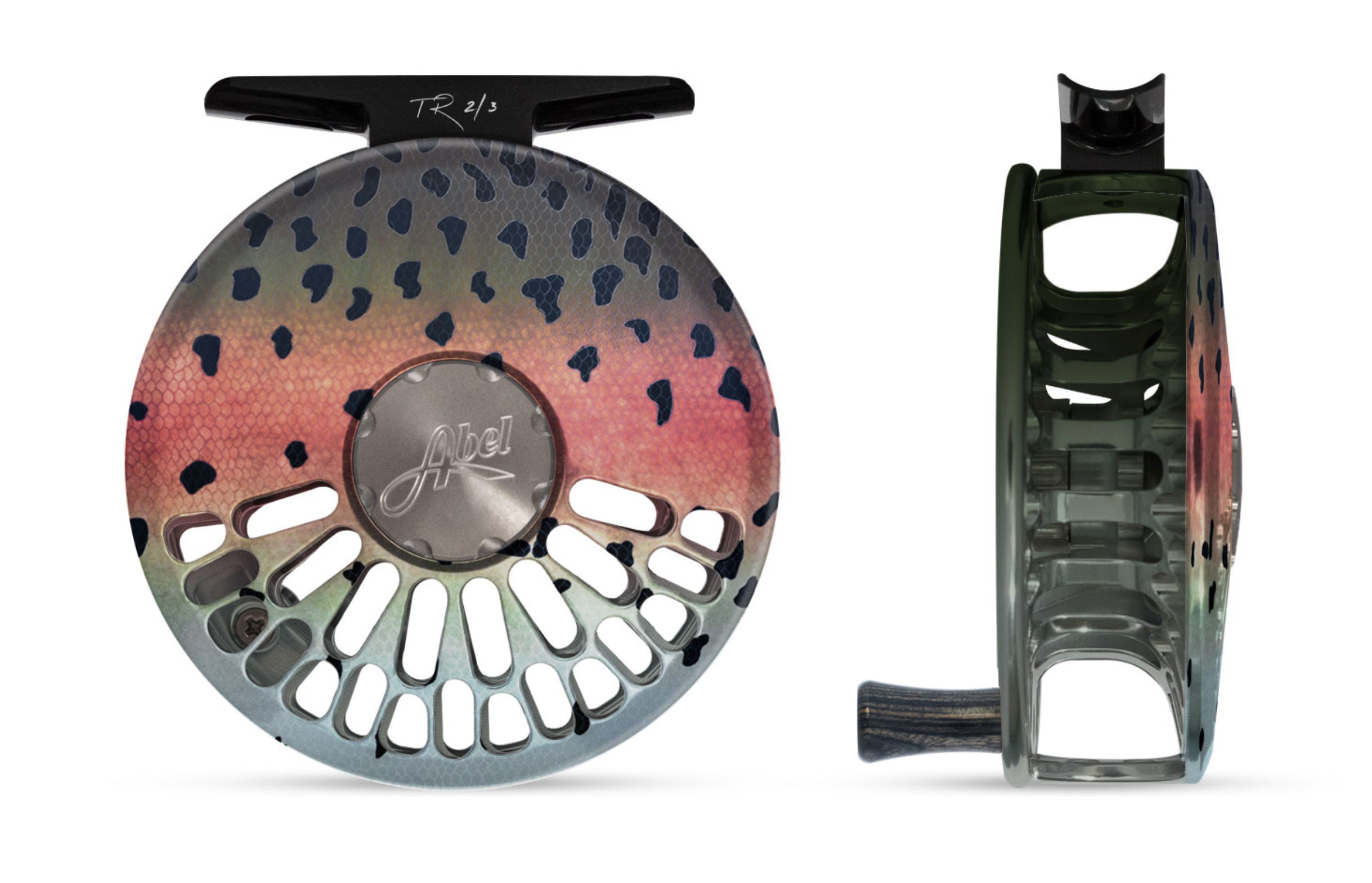 Abel TR Fly Reel in "Native Rainbow Trout"
