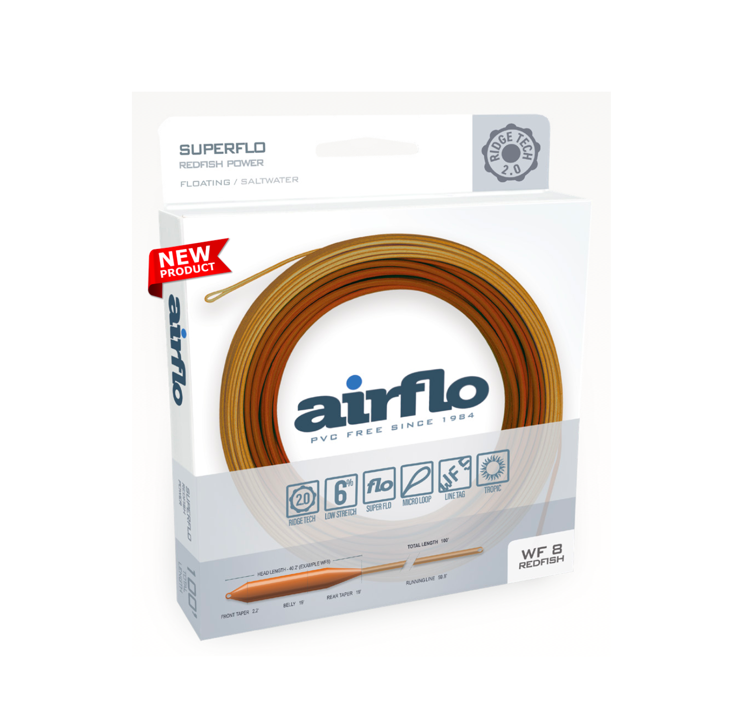 Airflo Superflo REDFISH POWER Taper Fly Line - New for 2025!