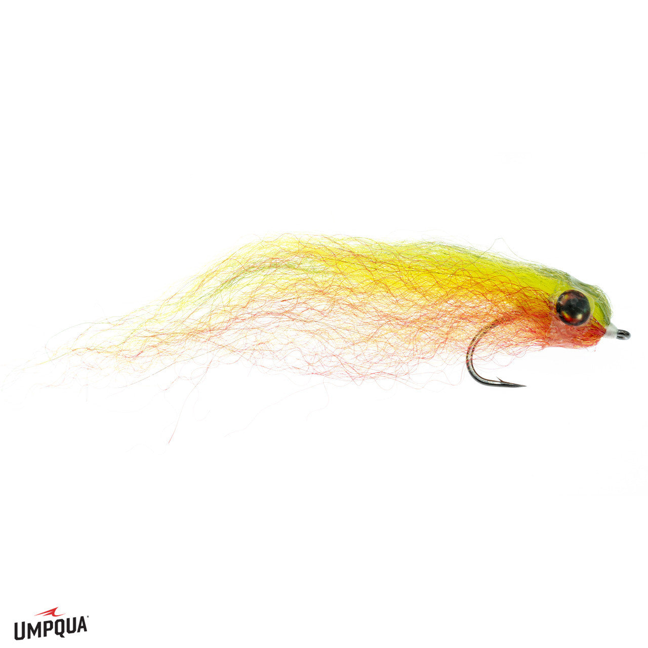 Umpqua Bad Attitude Baitfish #6/0 in Green/Orange/Yellow