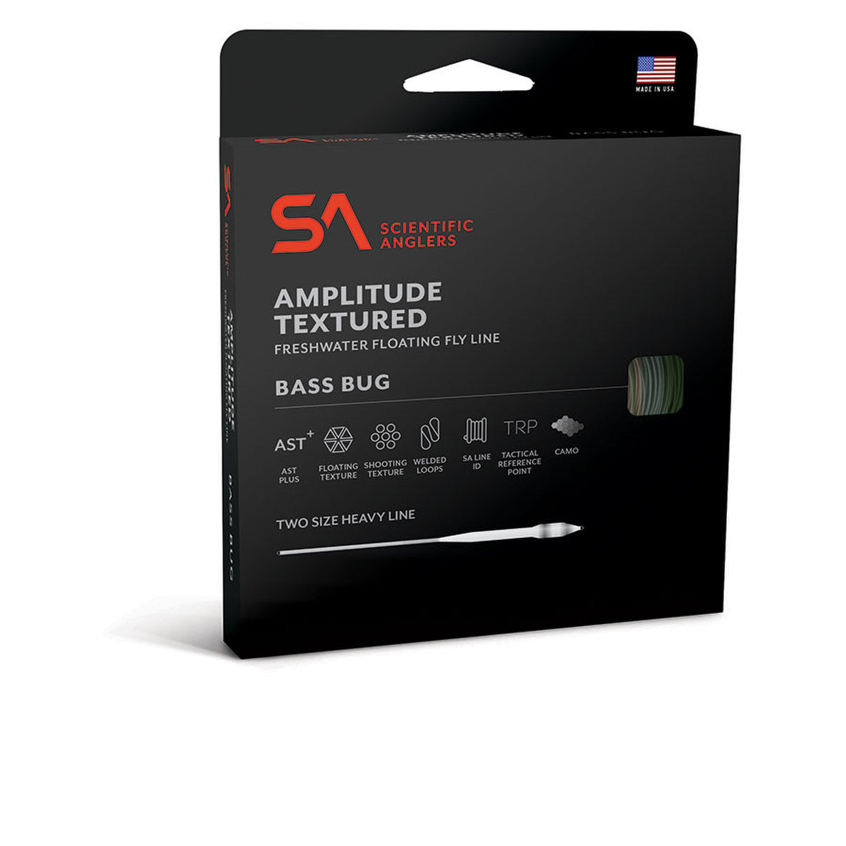 Scientific Anglers Amplitude Textured Bass Bug Camo Fly Line - New!