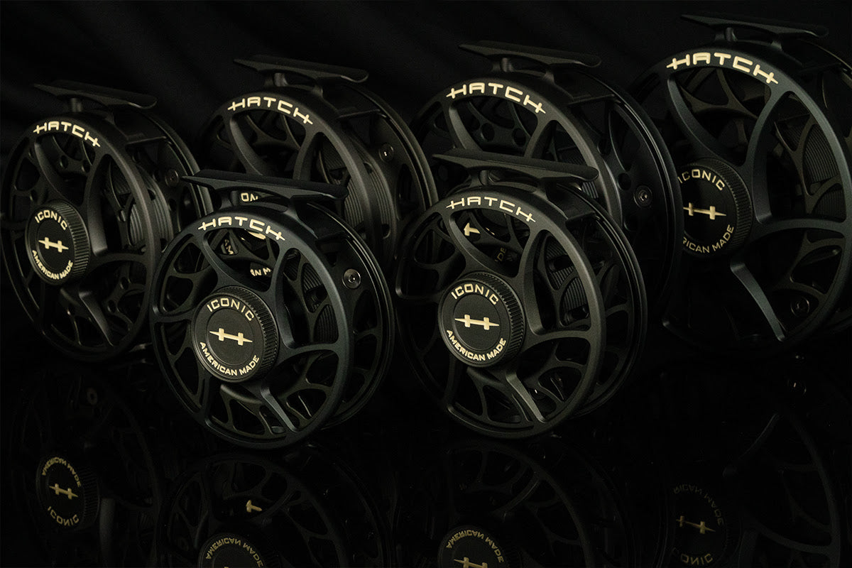 Hatch Iconic 7 Plus "Gargoyle" Green Special Limited Edition Fly Reels - NEW!