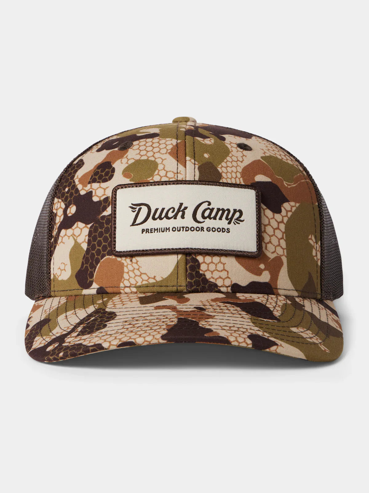 Duck Camp Trucker Hat in Wetland Camo