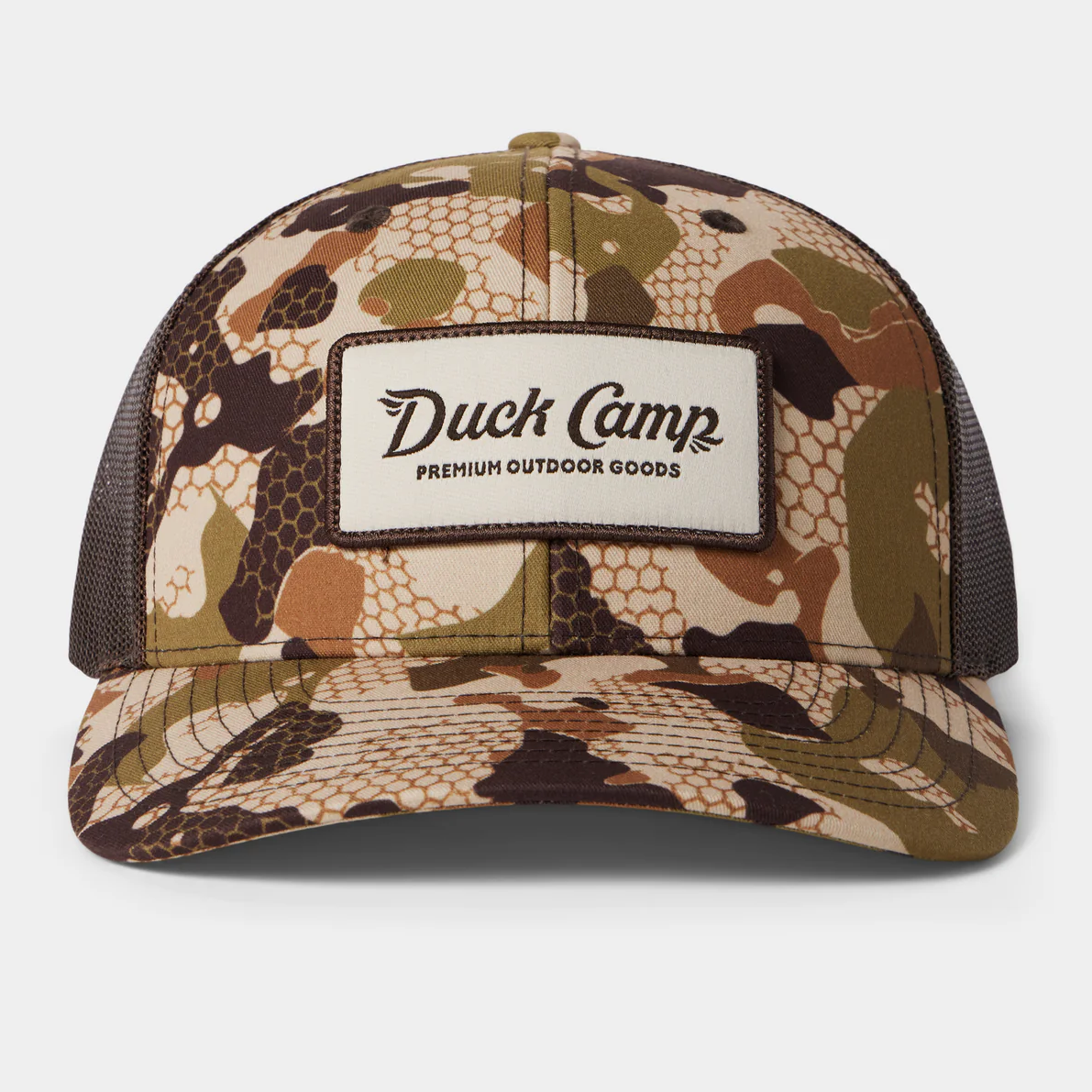 Duck Camp Trucker Hat in Wetland Camo