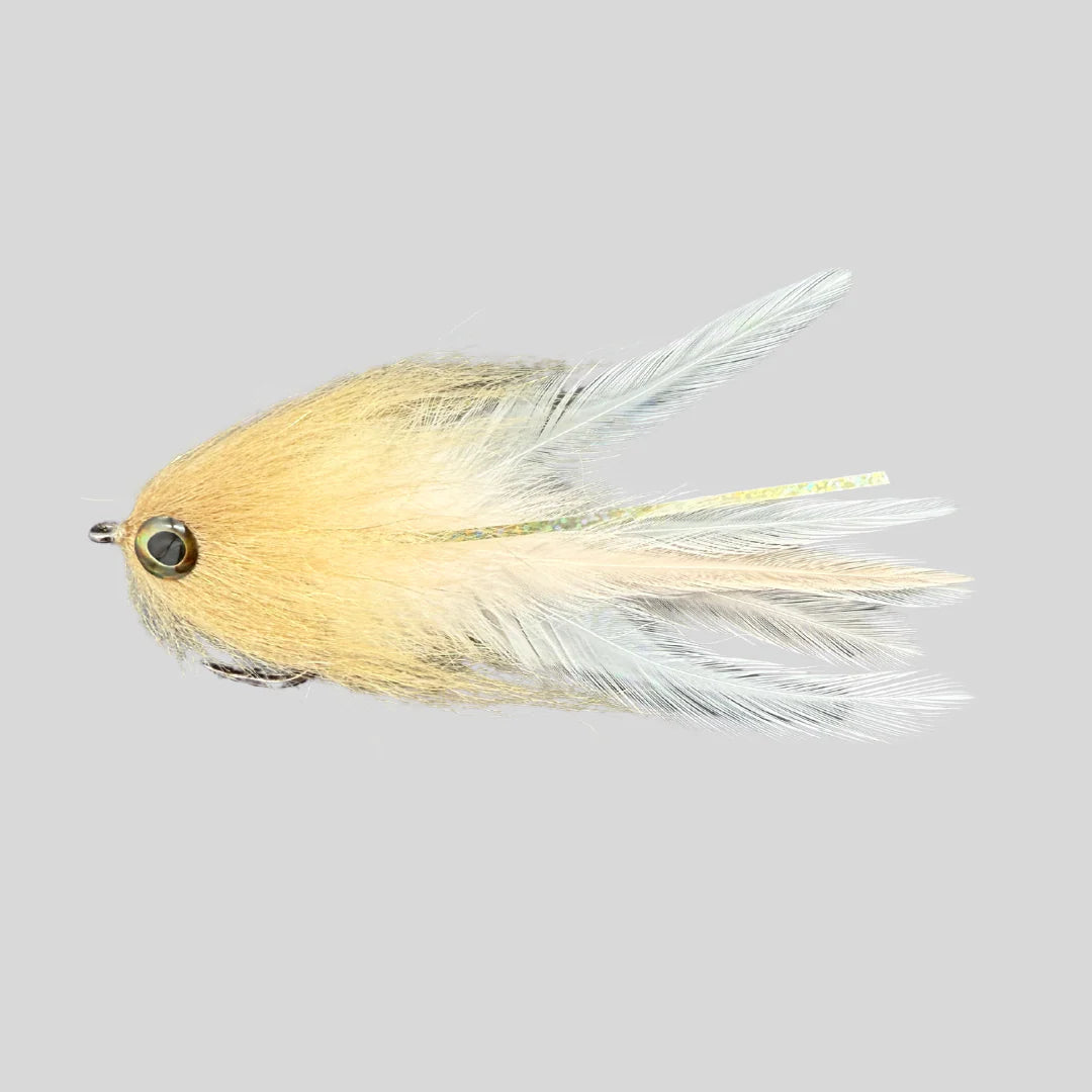 Big Game Brushy Tan & White #6/0