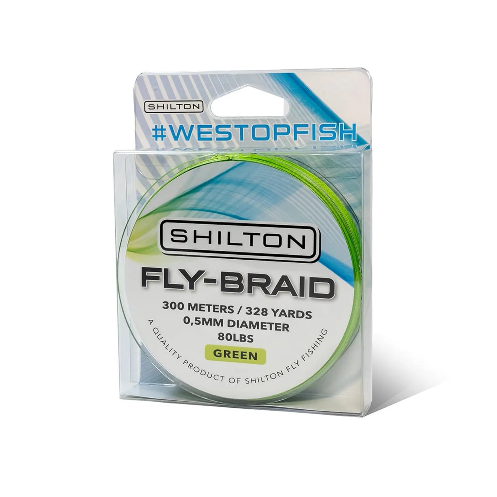 Shilton 80lb Fly Braid Backing in Green