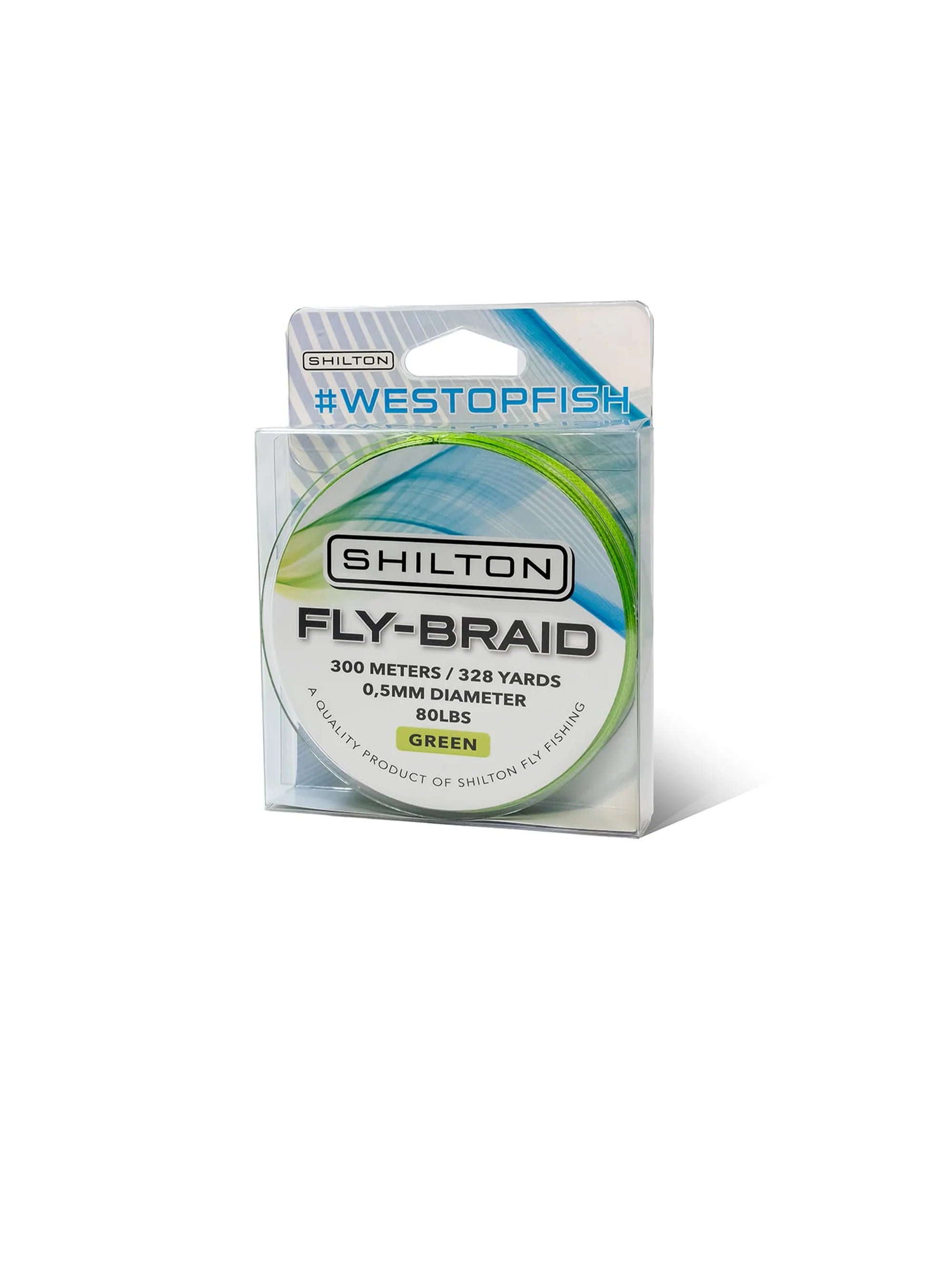 Shilton 80lb Fly Braid Backing in Green