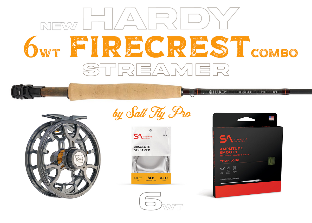 Hardy Firecrest 6wt STREAMER Combo Fly Rod Outfit - New!