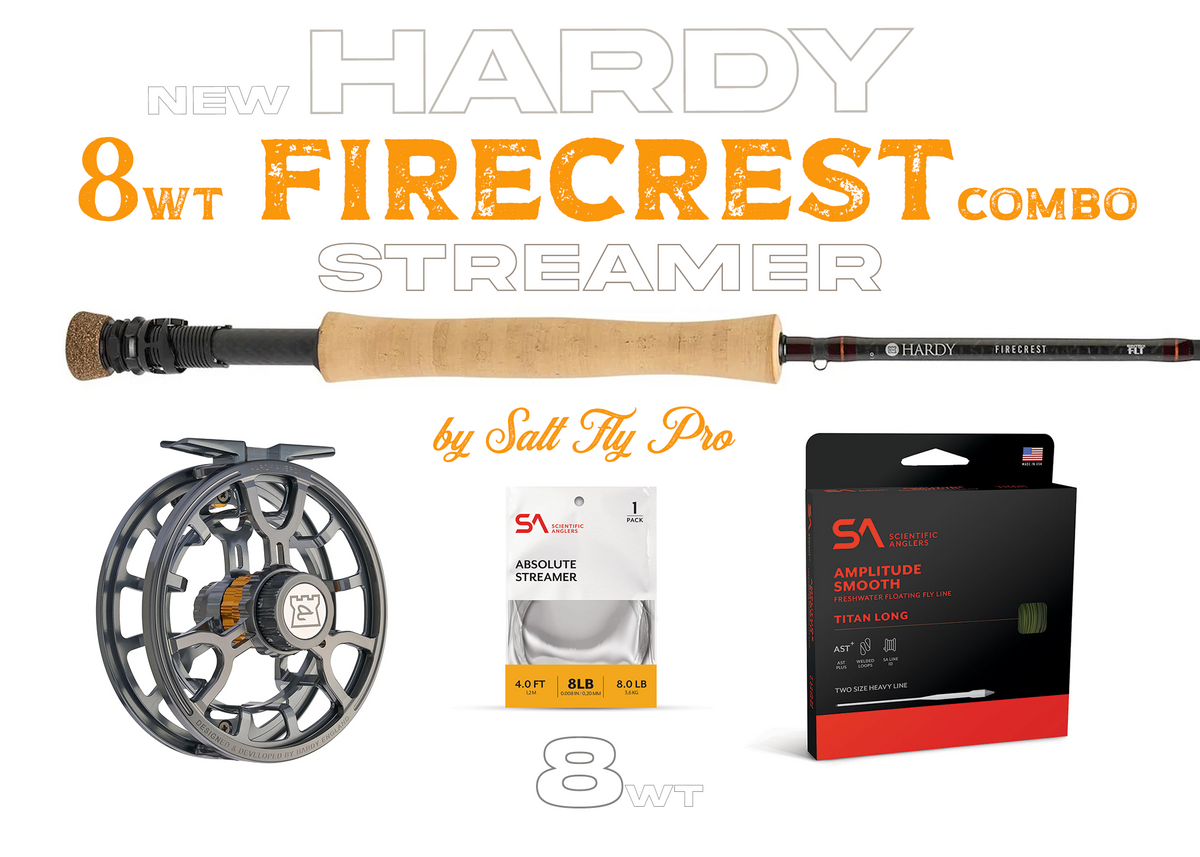 Hardy Firecrest 8wt BIG STREAMER Fly Rod Combo Outfit - New!
