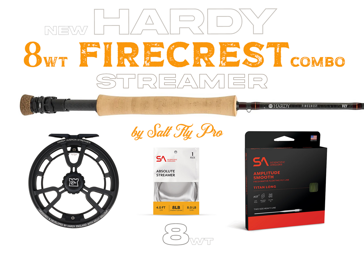 Hardy Firecrest 8wt BIG STREAMER Fly Rod Combo Outfit - New!