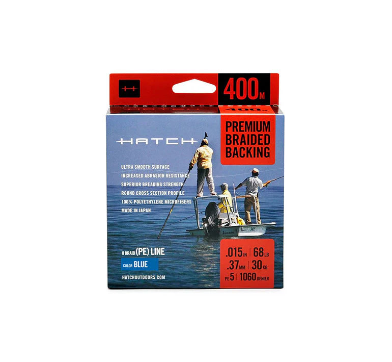 Hatch Premium Braided Backing 68lb - 400m