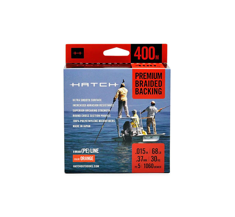 Hatch Premium Braided Backing 68lb - 400m
