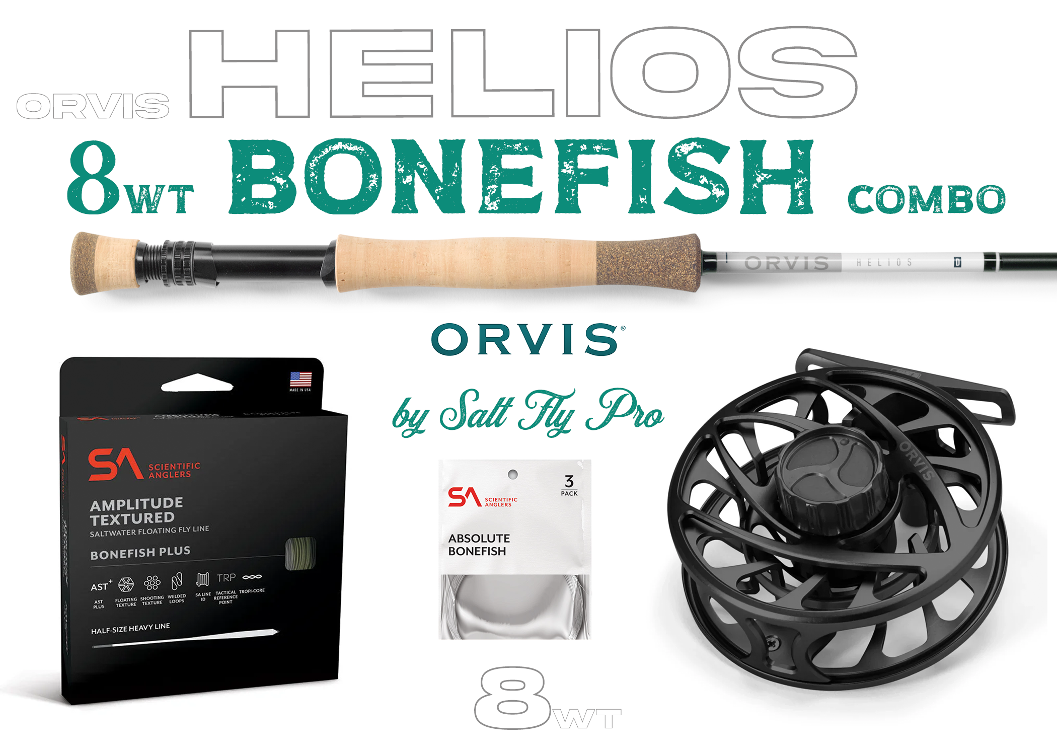 Orvis Helios D 8wt REDFISH Fly Rod Combo Outfit - New Orvis Helios D 8wt REDFISH Fly Rod Combo Outfit - New