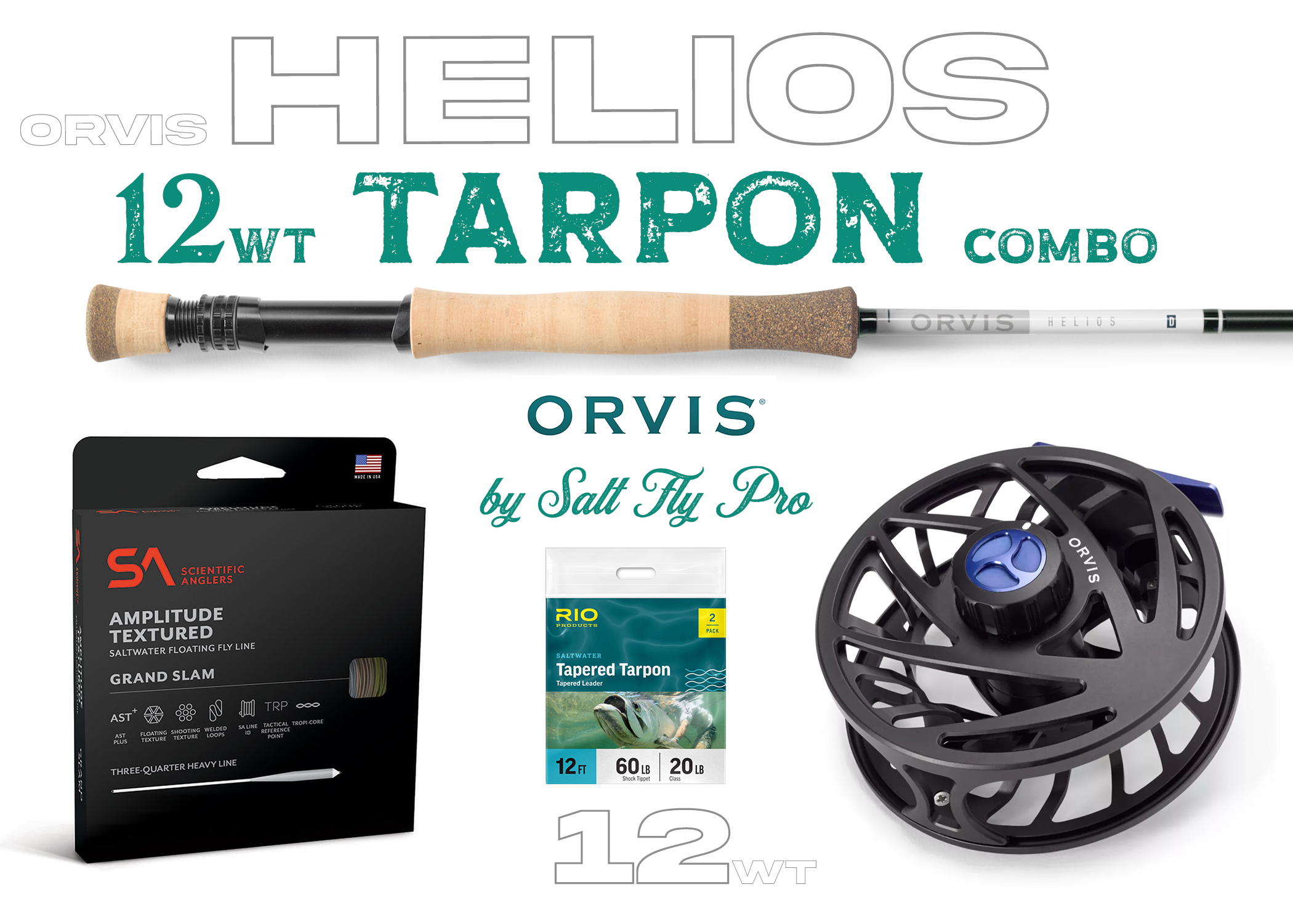Orvis Helios D 12wt TARPON Fly Rod Combo Outfit Orvis Helios D 12wt TARPON Fly Rod Combo Outfit